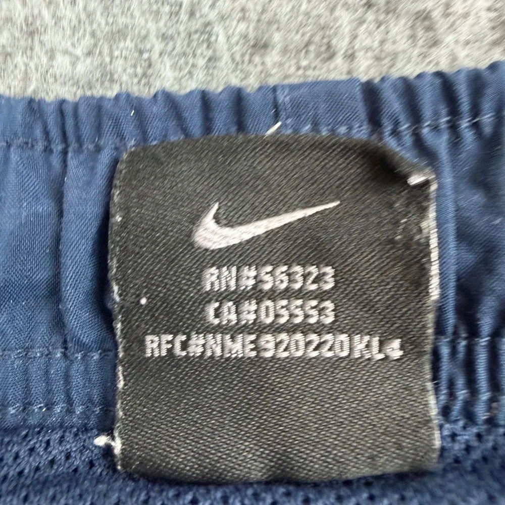 VINTAGE Nike Swim Trunks Men's‎ L Navy Blue Pocket Mesh Lined Athletic Shorts